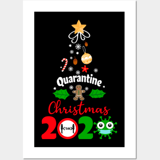 Quarantine Christmas 2020, Funny Design Pajamas Family Gifts Posters and Art